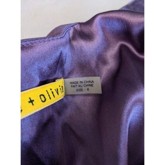 Alice + Olivia Womens Sz 4 Combo Top Pencil Skirt Dress Purple Pink Sleeveless - Picture 9 of 11